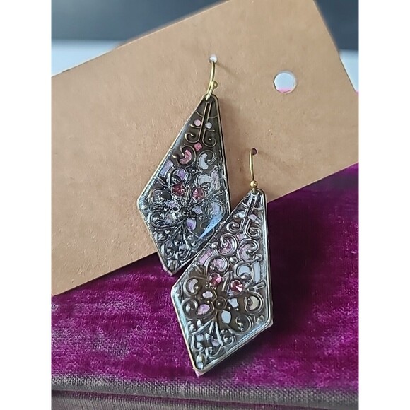 Polymer Clay Dangling Pierced Earrings New - Picture 1 of 10